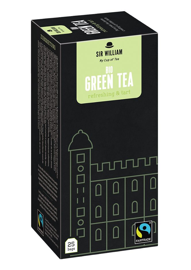 Sir William Bio-Grüntee Gruener Tee 25 Teebeutel